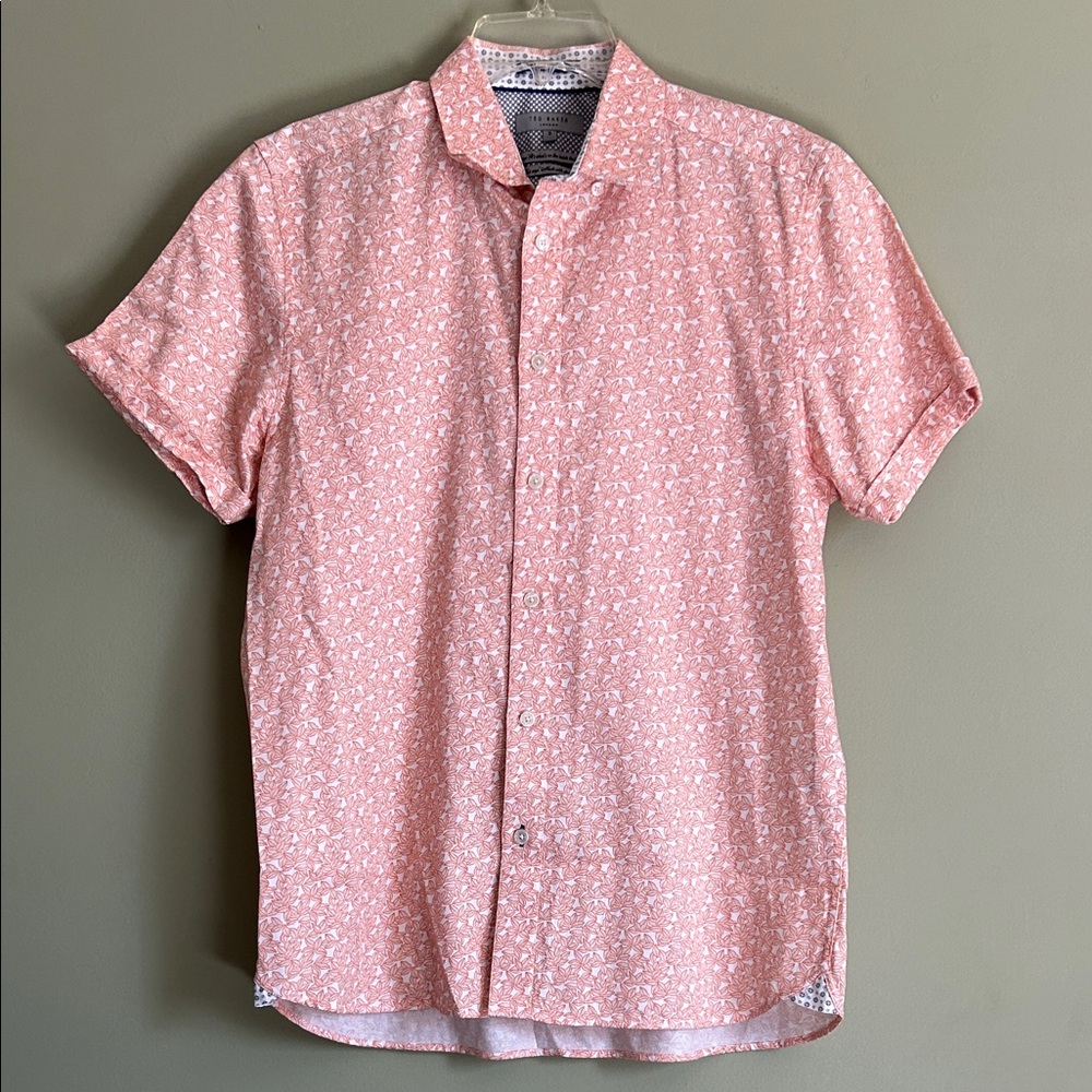 Ted Baker Women’s Parsley Print Button-up Shirt Size 3/8US